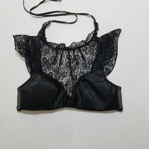 Victoria's Secret Dream Angels Lined Plunge Lingerie Lace‎ Black Size 32B